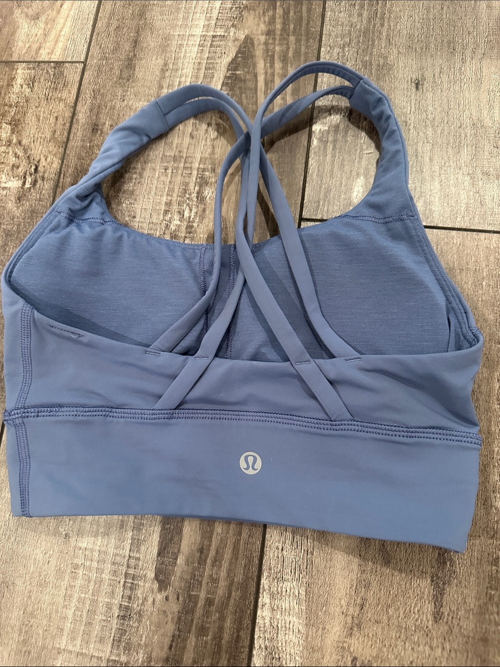 lululemon athletica Dusty Blue Strappy Sports Bra